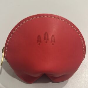 New Rare Portland Leather Goods Fortune Cookie Pouch Tulip Premium.